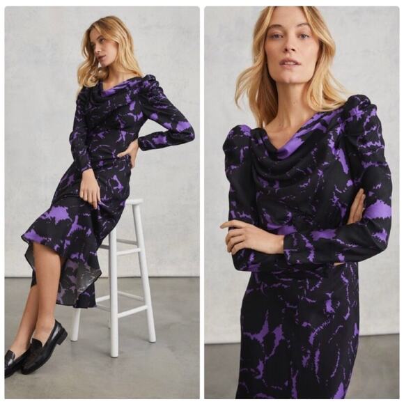 Hope for Flowers Tracy Reese Bailey Maxi Dress Size Small Long Sleeve Belted - Picture 1 of 13